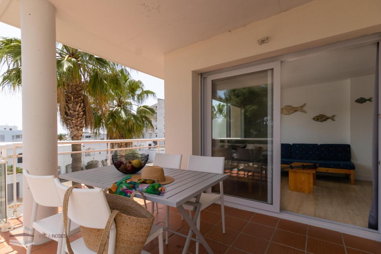 Vista Roses Mar - Apartamento con piscina II Exterior foto